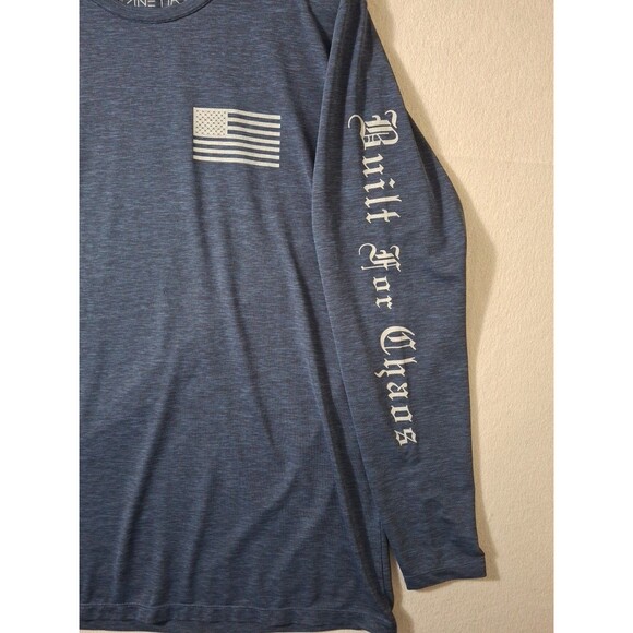 Anetik Premium Performance Shirt Men's Medium UPF30+ Built For Chaos Spell Out - Picture 4 of 8